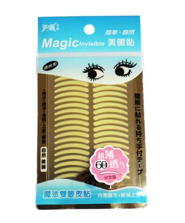 MAGIC Invisible Eyelid Lift Strips (M) - Non-Surgical Adhesive Tape for Drooping Eyelids | 2x60 Pairs Double Pack - Boost Your Eye Appearance! - Buy Online on SooperMarket.com
