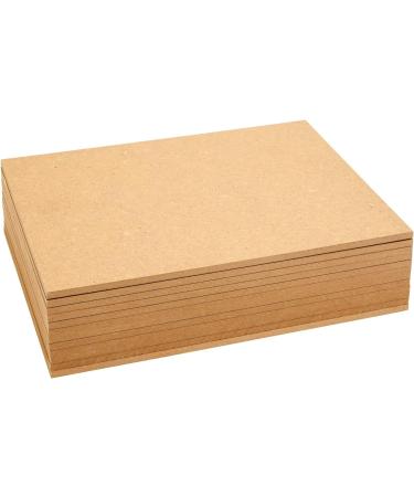 0.25 Thick MDF Chipboard Sheets for Painting, Arts and Crafts - 9x12 inches, 12 Pack - Buy Online on SooperMarket.com