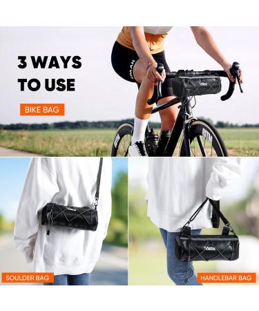 Rogtyo 3L Waterproof Bike Handlebar Pocket | Ideal for Bike Packing & Cycling Travel | Reflex Strip for Racing & Mountain Bikes - Buy Online on SooperMarket.com