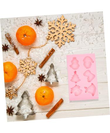 MAGICLULU 5pcs Fruit Cake Mold Clay Molds Silicone Bakeware Biscuit DIY Mould Baking Mold Dessert Mould Non Stick Candy Mold Santa Cake Mold Non Stick Fondant Mold Sample Silica Gel Popsicle 32X18CMx5pcs - Buy Online on SooperMarket.com