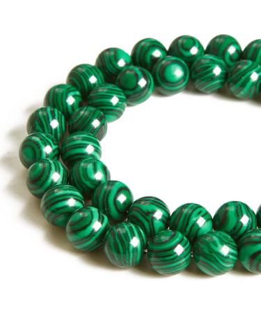 100pcs 6mm Malachite Gemstone Round Loose Beads for Jewelry Making - Buy Online on SooperMarket.com