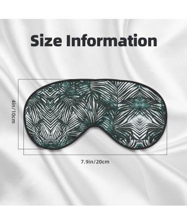 SSIMOO Transparent Palm Leaf Eye Mask | Breathable Soft Sleep Eye Patch for Women | Perfect Travel Accessory for Relaxation - Black - Buy Online on SooperMarket.com