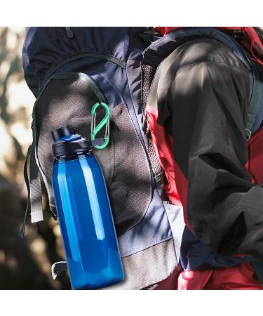 10 Pack Metal S Carabiners - 50mm/40mm Double Carabiner Snap Hooks for Camping Hiking & Home - 5 Color Options - Buy Online on SooperMarket.com