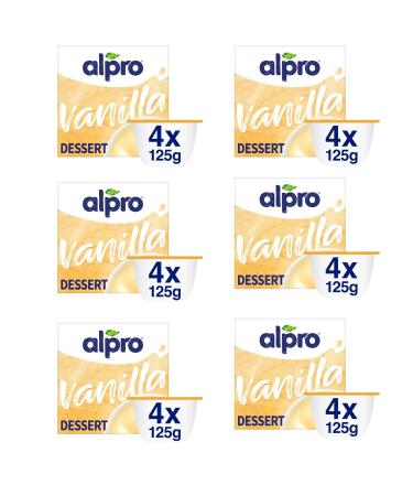 Plant Based Dessert Bundle Containing Alpro Vanilla Soya Dessert 4 x 125g (6 Pack)