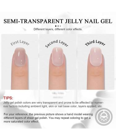 SAVILAND Milky White Gel Nail Polish - Long Lasting Quick Dry Jelly Gel Polish for DIY Manicure - 0.34 Fl Oz - Buy Online on SooperMarket.com