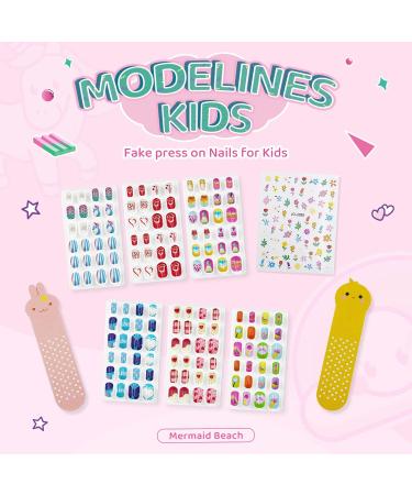 144Pcs Kids Press on Nails - Children Girls Short Artificial Fake Nails - No Fading Full Cover Acrylic Nails - Fruit Design - Quick & Easy Stick On - Cute Gift for Kids Nail Decoration - Buy Online on SooperMarket.com