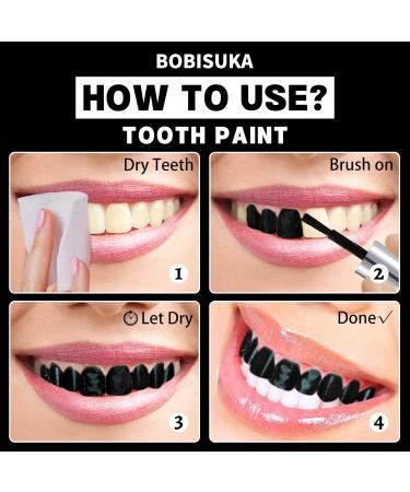 BOBISUKA Black Tooth Paint - Professional Makeup for Cosplay Halloween Theater & Special Effects | Safe Quick Dry Realistic (5 ml - Buy Online on SooperMarket.com