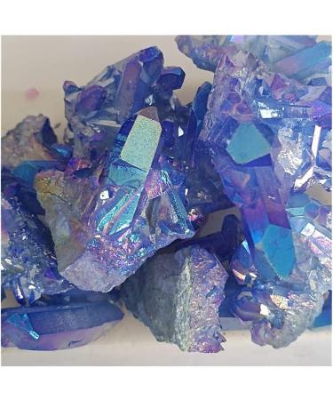Crystal Cluster Quartz Titanium Aura Flower Natural Stones and Minerals Stone Decoration for Home Home Collections 180-200g - Buy Online on SooperMarket.com