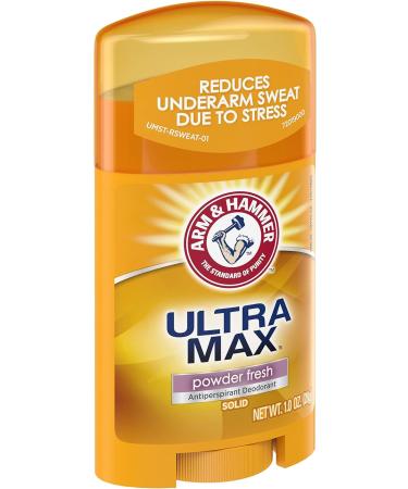 Arm & Hammer Ultra Max Powder Fresh Antiperspirant Deodorant 1.0 Oz Travel Size - Pack of 3 - Buy Online on SooperMarket.com