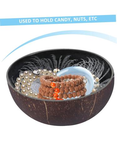 CORHAD Keychain Wood Tray Cereal Container Decor Key Storage Bowl Candy Container Salad Bowl Vietnam Fruit medium Silver - Buy Online on SooperMarket.com