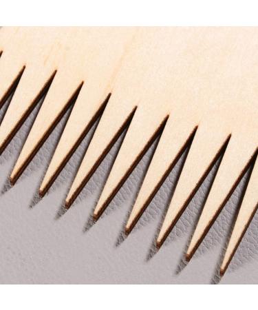 Professional Wood Weaving Comb for DIY Tapestry Knitting - Small Sawtooth Comb - Buy Online on SooperMarket.com
