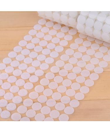 Vkey (500 Pair Sets) 3/4inch 20mm Diameter Sticky Back Coins Hook & Loop Self Adhesive Dots Tapes (White) - Buy Online on SooperMarket.com