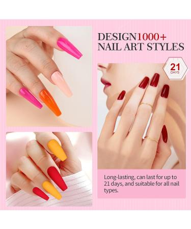 Saviland 76 PCS Gel Nail Polish Kit with 180W UV Light - 30 Colors Spring Summer Gel Polish Set for DIY Manicure with LED Lamp - Buy Online on SooperMarket.com