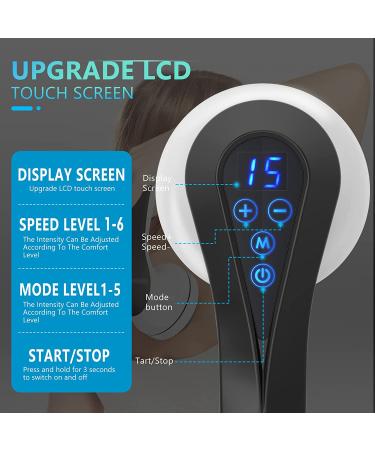 Wireless Body Sculpting Cellulite Massager | Handheld Deep Tissue Massager with Touch Screen | Lymphatic Drainage Machine with 9 Massage Attachments - Buy Online on SooperMarket.com