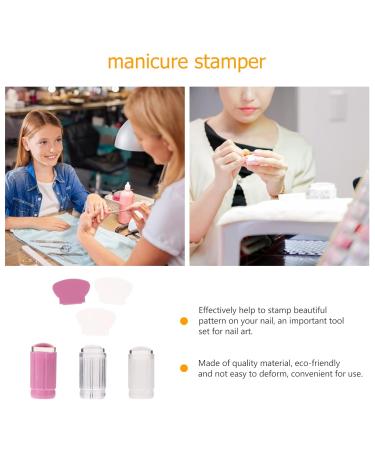 Minkissy 6-Piece Nail Art Silicone Stamp Set - Clear Nail Stamper & Scraper for Perfect Manicure - Buy Online on SooperMarket.com
