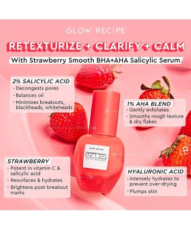 Glow Recipe Serum Wardrobe Kit - Avocado Ceramide, Strawberry BHA+AHA, Plum Plump Hyaluronic Acid, Pomegranate Peptide Firming - 4-Piece Set - Buy Online on SooperMarket.com