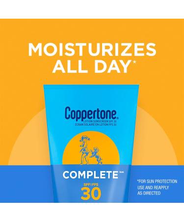Coppertone Complete SPF 30 Sunscreen Lotion Lightweight Moisturizing Sunscreen Water Resistant Body Sunscreen 148mL - Buy Online on SooperMarket.com