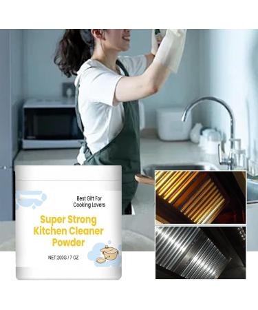 Super Strong Kitchen Cleaner Powder Powerful Kitchen All-Purpose Powder Cleaner Multifunctional Strong Cleaning Agent Stainless Steel Cleaning Powder Powder Foam Cleaner (2Pcs) - Buy Online on SooperMarket.com