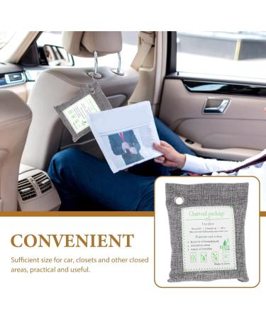 Fomiyes 3-Piece Charcoal Air Purification Bag Set - Natural Odor Absorber for Cars Shoes & Pet Areas - Buy Online on SooperMarket.com