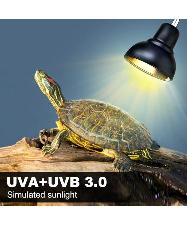 Buy Pewingo Turtle Heat Lamp - UVB Basking Spot Lights for Reptiles | 360 Swivel Clamp | Halogen & Orange Light | Ideal for Turtles Snakes & Lizards - Buy Online on SooperMarket.com
