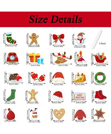 24 Pcs Christmas Cupcake Toppers Merry christmas Theme Elements Cupcake Food Picks for Christmas Party Baby Shower Kids Birthday Party Cake Decorations Supplies - Buy Online on SooperMarket.com