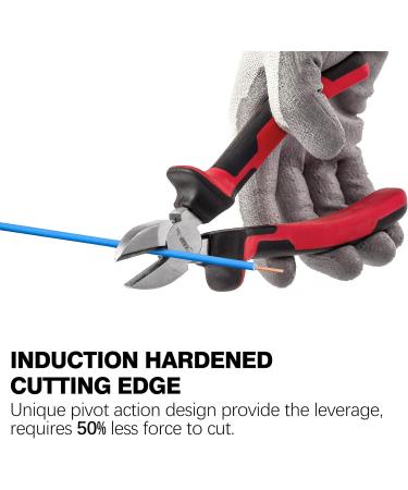 Sharp-Tec 2-Piece Wire Cutters Pliers Set - Professional Diagonal Cutting Pliers - Anti-Slip Handle - 160mm & 200mm - Side Cutters Nippers - Diagonal Pliers Set - Buy Online on SooperMarket.com