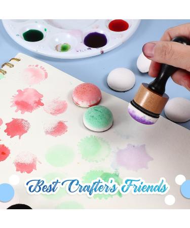 20 Pack Mini Ink Blending Foam Pads - Round White Sponge Refills for Card Making & Painting - Buy Online on SooperMarket.com