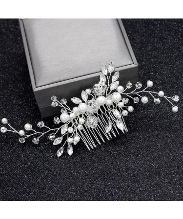 Hair Combs Slides Clips Bridal Flower Hair Pins for Girls Women Hair Accessories Hair Clips - Buy Online on SooperMarket.com
