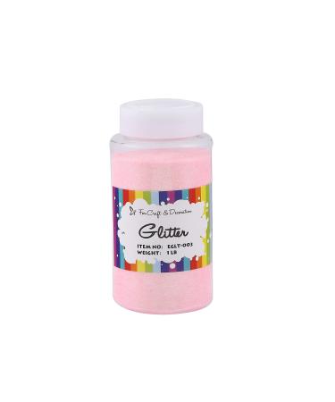 Craft and Party, Craft Glitter for Craft and Decoration 1 Pound Bottled (Ultra Fine - 1/128", 0.008", 0.2mm, Light Pink) Ultra Fine - 1/128", 0.008", 0.2mm Light Pink