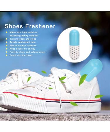 Small Shoe Deodorizer Pills - Convenient Odor Removal - Blue & White - Buy Online on SooperMarket.com