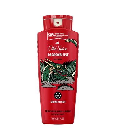 Old Spice Body Wash for Men Dragonblast Long Lasting Lather 709 ml Body Wash Dragonblast 709 ml (Pack of 1)