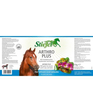 Boots Arthro Plus for Horses - Natural Joint & Tendon Support with New Zealand Green Lip Powder Vitamins & Devil's Claw - 1kg - Best Quality - Buy Online on SooperMarket.com