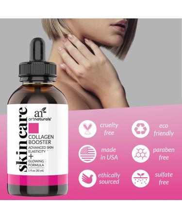 Artnaturals Collagen Booster 1 fl oz - Revitalize Skin & Promote Youthful Glow - Buy Online on SooperMarket.com