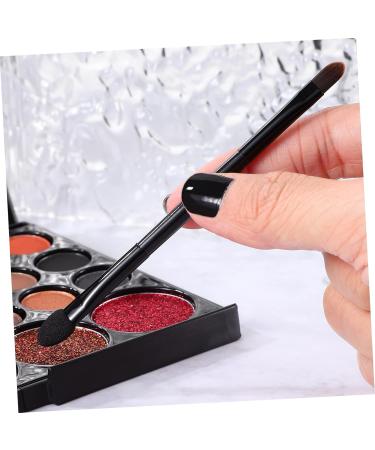 Baluue 40 Pcs Double Eye Shadow Makeup Professional Makeup Brush Eye Shadow Brush Applicator Nylon Black - Buy Online on SooperMarket.com