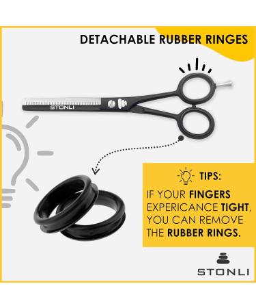 Stonli Thinning Scissors for Hair Cutting - Stainless Steel 5.5 inch Hairdressing Scissors with Sharp Edge Barber Scissors - Hair Cutting Scissor for Salon Home Men Women (Traditional) - Buy Online on SooperMarket.com