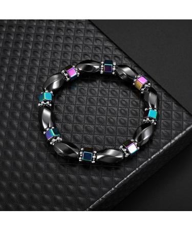Adjustable Bracelet Beads Magnetic Hematite Bracelet Health Care Bangle for Men Women - Buy Online on SooperMarket.com