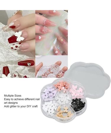 2 Boxes Nail Art Decoration Mixed Color Nail Rhinestones with Different Shapes Flatback Safe Nail Art Supplies for Girl Women Multifunctional DIY Nail Accessories for Home Salon - Buy Online on SooperMarket.com