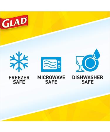 GladWare Design Series Food Storage Containers 9 Oz  5 Ct | Small Snack Containers for Snacks & Small Meals  Food Storage from Glad | Glad Plastic Food Containers with Lids  Plastic Food Storage 9 oz - 5 Count - Buy Online on SooperMarket.com