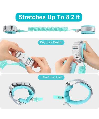Anti Lost Wrist Link for Kids with Upgraded Safety Locks - Green, 8.2 Feet - Buy Online on SooperMarket.com