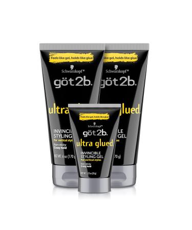 Got2B Glued Blasting Freeze Hairspray Aero 12 Ounce (Pack of 6) & Ultra Glued Invincible Styling Gel 2-6 oz Tubes + 1 Travel 1.25 oz Tube Blasting Freeze Spray 12 Fl Oz (Pack of 6) Hairspray + Styling Gel 2 - 6 oz - Buy Online on SooperMarket.com