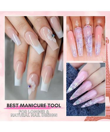 Makartt Poly Nail Gel Kit - Clear Pink Fall Color Nail Extension Gel Set - Buy Online on SooperMarket.com