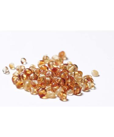 Gumstone 50 Piece Polished Honey Amber Beads | 100% Natural Baltic Amber for Handcrafted Jewelry | Absorbs Negative Energies - Perfect for Natural Remedies - Buy Online on SooperMarket.com