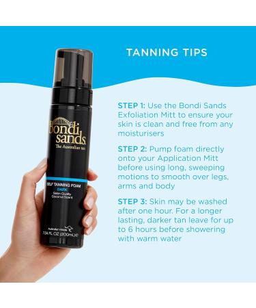 Buy Bondi Sands Self Tanning Foam + Mitt Set - Dark | Flawless Sunless Tan - International Shipping Available - Buy Online on SooperMarket.com