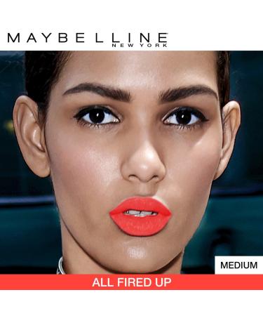 Maybelline Color Sensational Creamy Matte Lipstick - All Fired Up 0.15 oz - Buy Online on SooperMarket.com