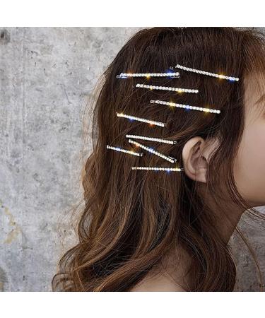 20 PCS Rhinestone Bobby Pins - Silver Crystal Hair Clips for Women and Dancers - Buy Online on SooperMarket.com