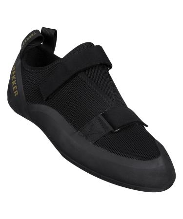 Northcore climbing shoes - light breathable climbing shoes men and women - hiking shoes with a double strap closure - tight -fitting non -slip hiking boots 44 EU black