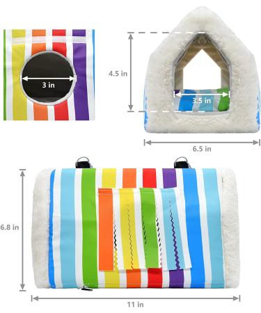 LIMIO Bird Nest: Hammock Bed for Cage - Bird Cage Accessories for Parrot, Parakeet, Cockatiels, Budgies, Lovebird - Buy Online on SooperMarket.com