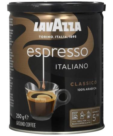 Buy Lavazza Espresso Italiano Classico Ground Coffee 250g | Floral & Fruity Aroma | Ideal for Moka Pot & Filter Coffee | International Shipping - Buy Online on SooperMarket.com