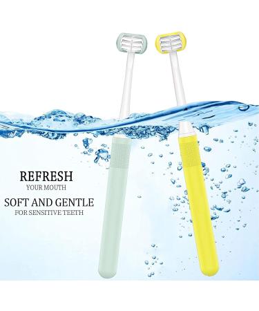 FOREVIVE Toddler Toothbrush 3 Side Kids Tooth Brush Baby Toothbrush with Soft Bristles Soft and Gentle for Complete Tooth and Gum Care - Buy Online on SooperMarket.com