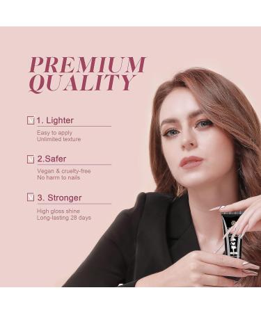 Saviland Poly Gel Nail Set - 20 Colors Builder Extension Gel for French Manicure - Professional Nail Salon Quality - Home DIY Kit - White, Pink, Nudes - Buy Online on SooperMarket.com